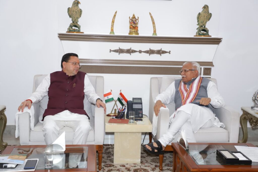 मुख्यमंत्री धामी ने केंद्रीय विद्युत मंत्री से ऊर्जा परियोजनाओं एवं पिटकुल की एडीबी सहायतित पारेषण परियोजना पर की चर्चा
